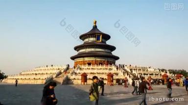 在寺庙的天堂，北京，中国的 qinian 宫的<strong>不</strong>同视图